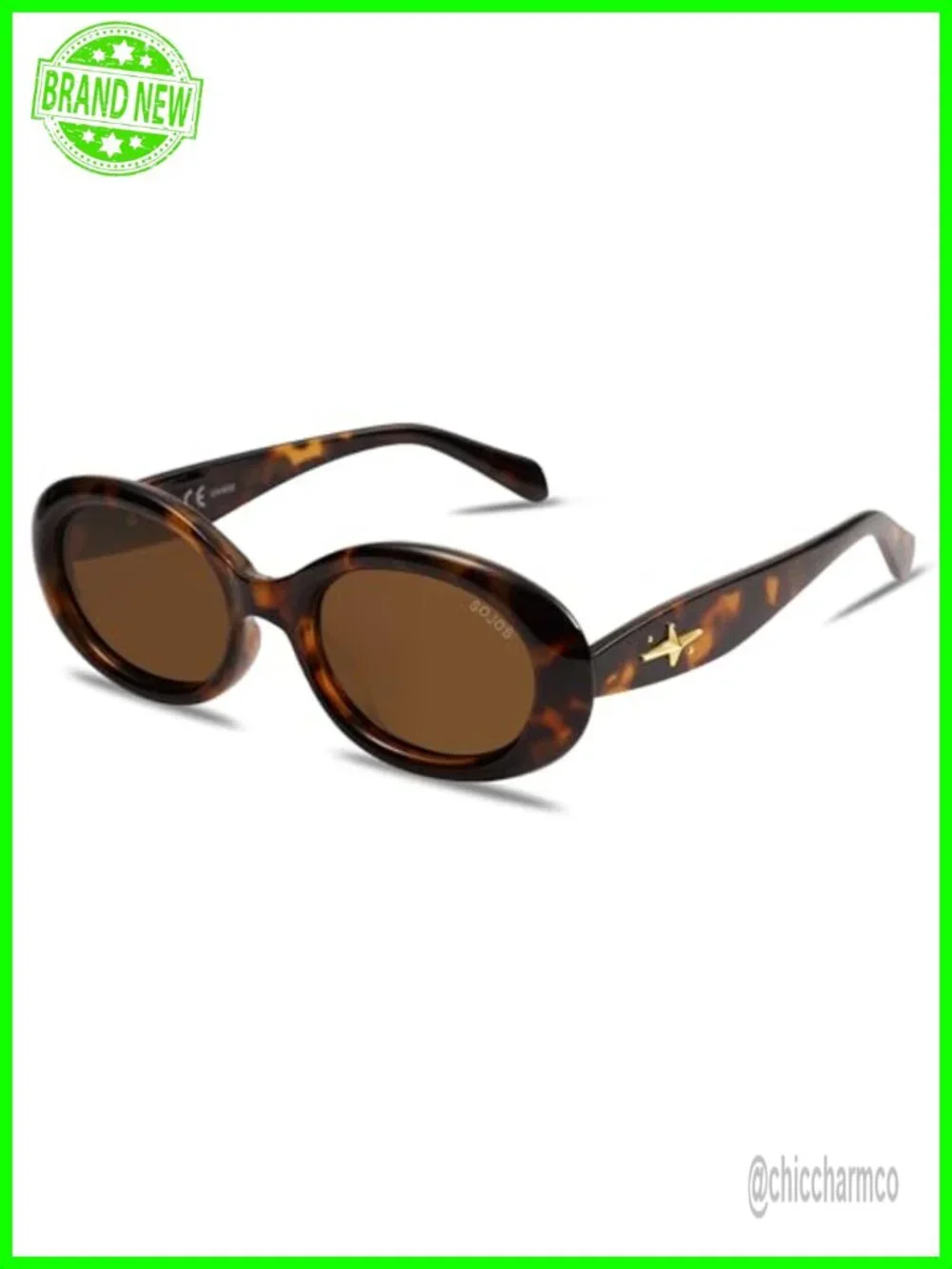 Retro Oval Polarized Sunglasses UV400 90s Vintage Tiny Frame
